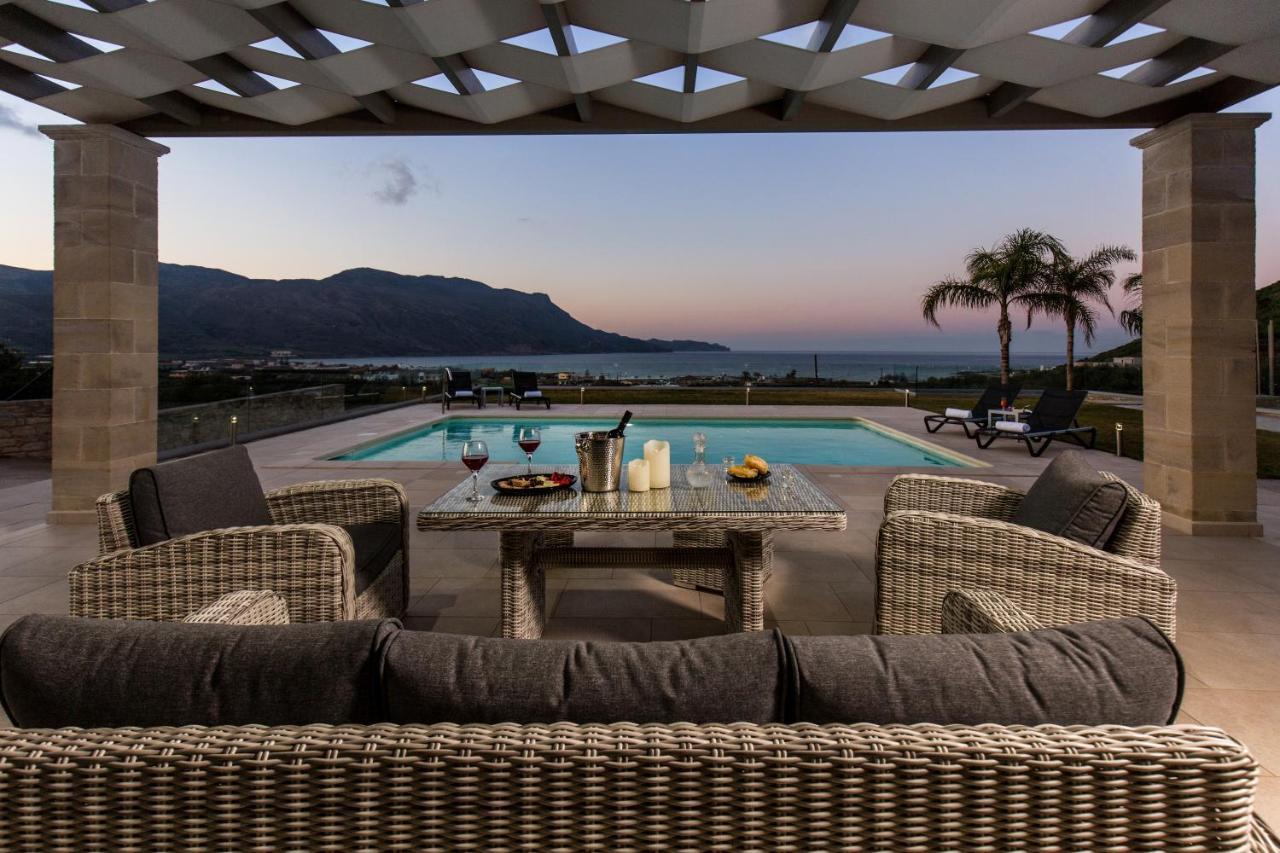 Larimar Luxury Sea View Villa Kíssamos Eksteriør bilde